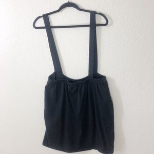 Black overall fashion skirt
